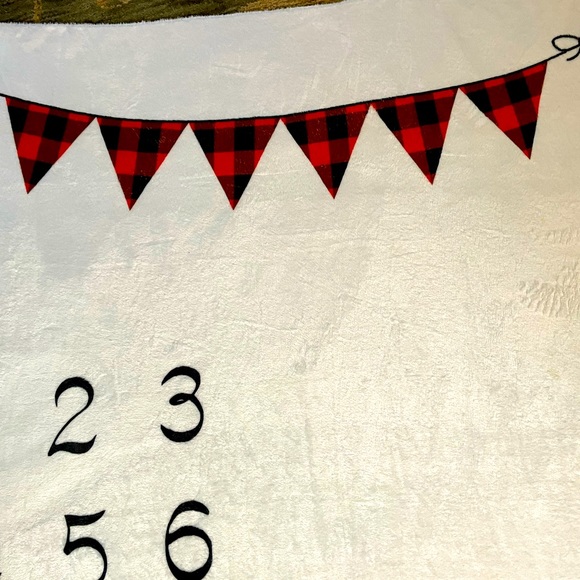 Deer, Monthly Milestone, White, Blanket - Picture 4 of 5